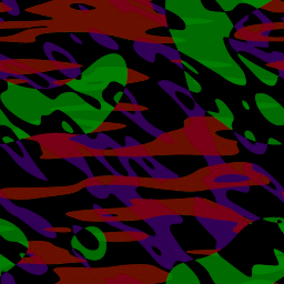 Abstract blobs of different colors