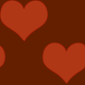 Orange hearts
