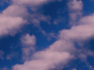Pinkish clouds during sunset