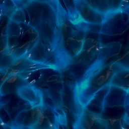 Water with clearly visible refraction